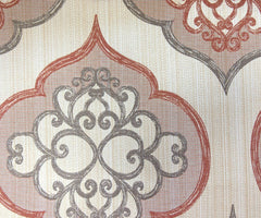 Rust Jacquard Fabric By The Metre