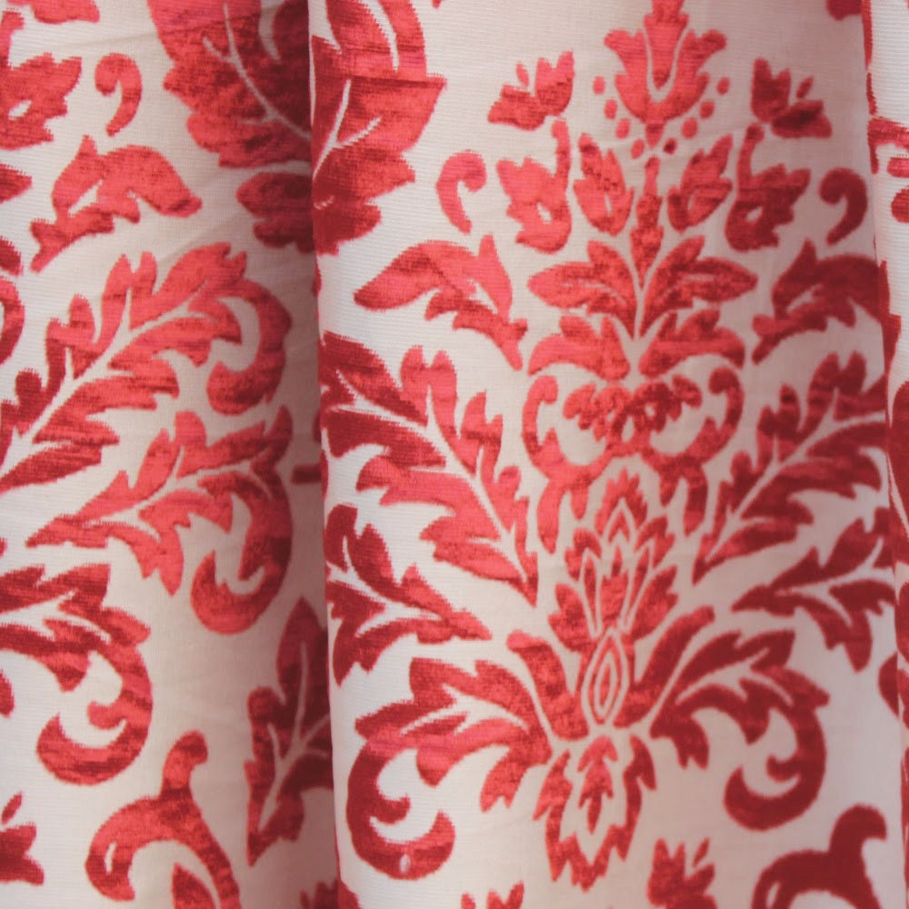 Cayenne Red Velvet Fabric By The Metre