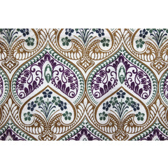 Moroccan Lotus Cotton Velvet Fabric By the Metre