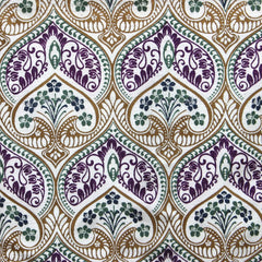 Moroccan Lotus Cotton Velvet Fabric By the Metre