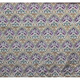 Moroccan Lotus Cotton Velvet Fabric By the Metre