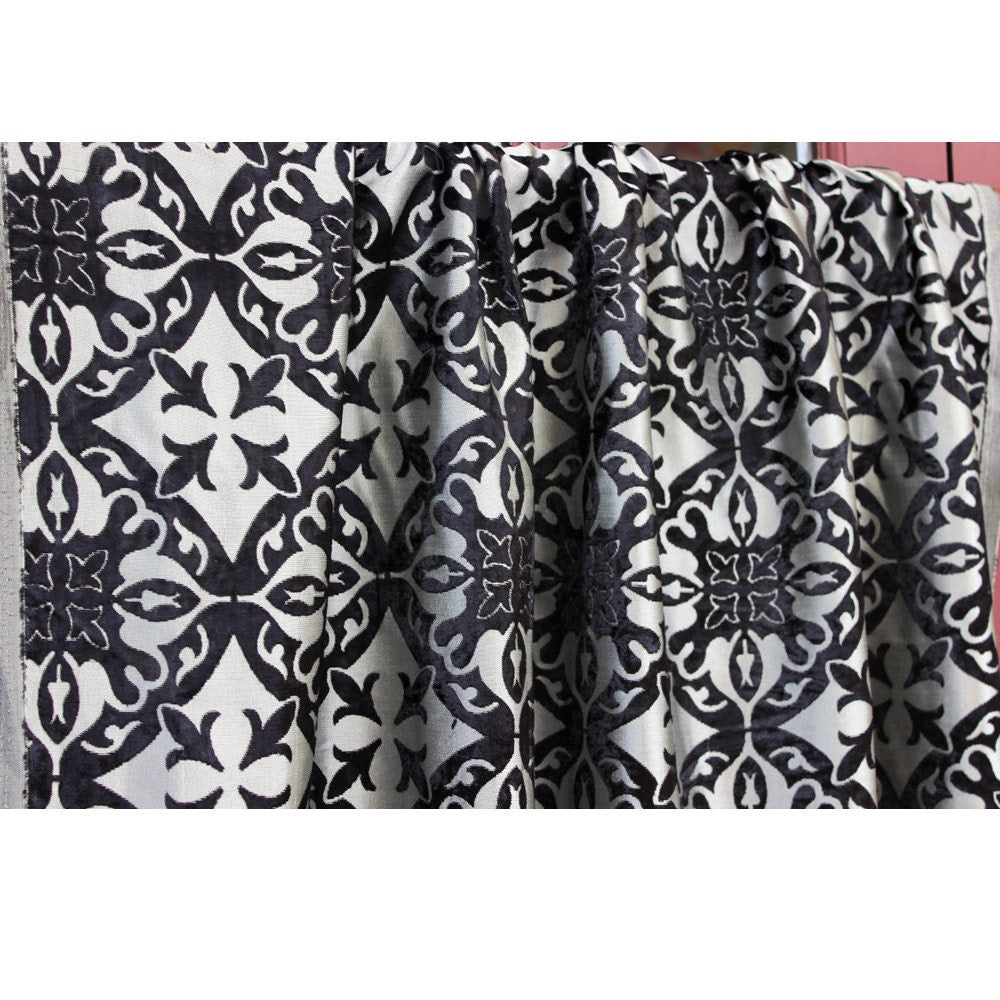Black Sophistication Velvet By the Metre