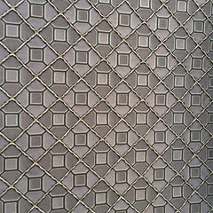 Grey And Black Tile Jacquard Fabric By The Metre