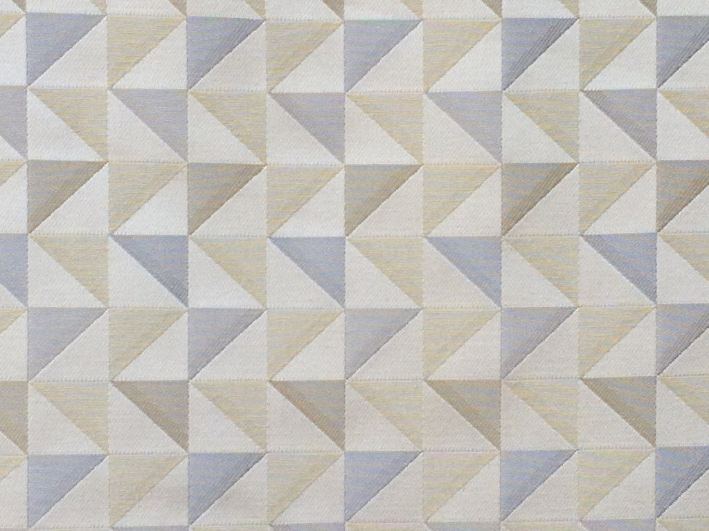 Light Gold Triangles Cototn Fabric By The Metre