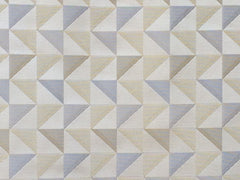 Light Gold Triangles Cototn Fabric By The Metre