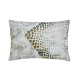 Altynay - White Suede Lumbar Cushion Cover