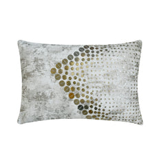 Altynay - White Suede Lumbar Cushion Cover