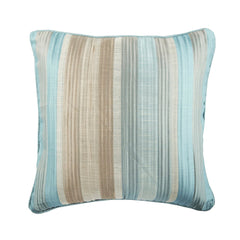 Blue Jacquard Silk Throw Pillow Cover Aqua Martini