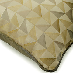 Beige Moire Effects - Beige Silk Throw Pillow Cover