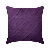 Purple Faux Suede Throw Cushion Cover Contemporary Purple
