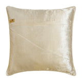 Blonde Damask - Gold Velvet Throw Pillow Cover