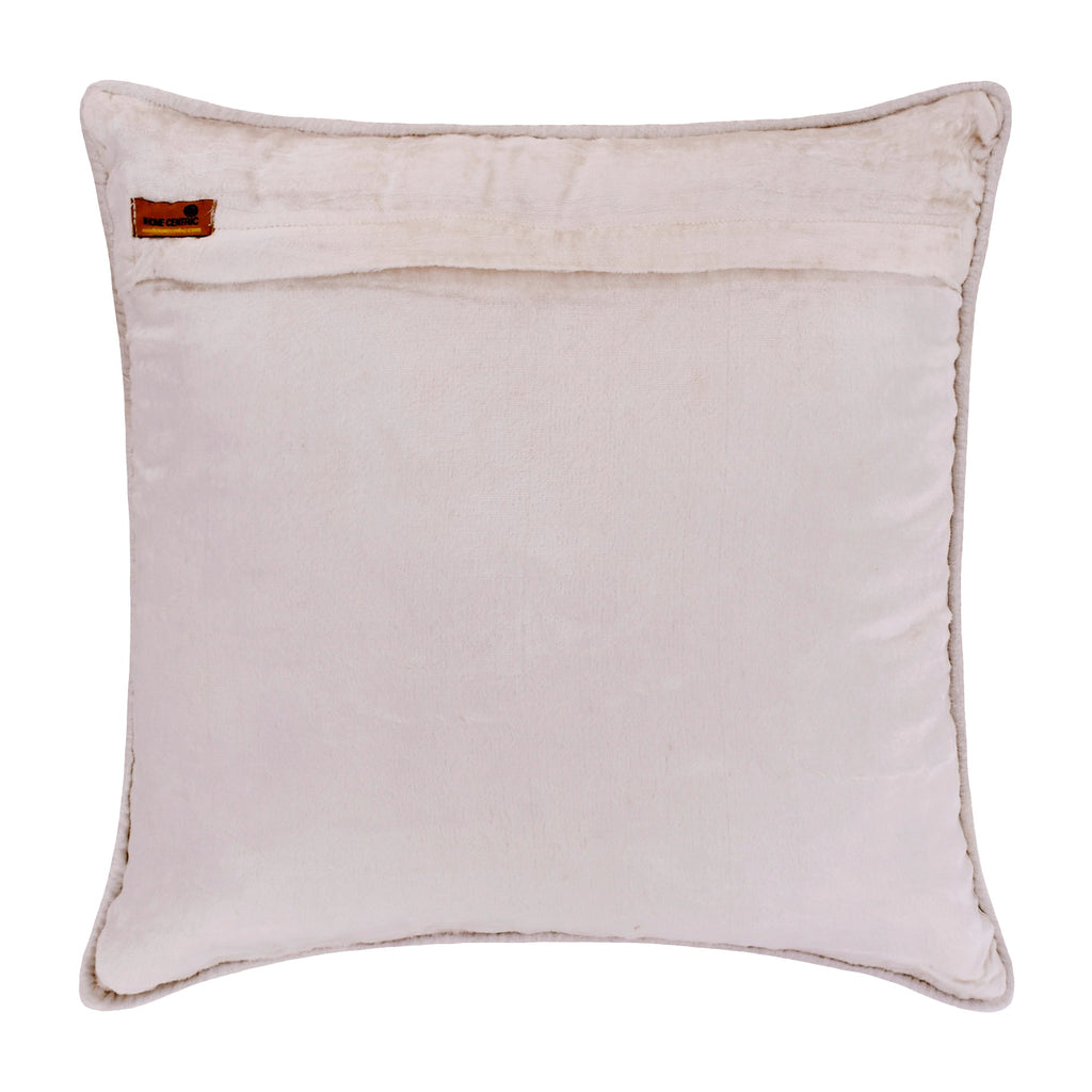 Cayenne Red Leaves - Cayenne Red Burnout Velvet Throw Pillow Cover