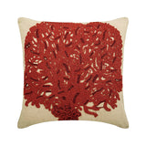 Changing Tree - Natural Beige Cotton Linen Throw Pillow Cover