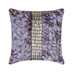 Vintage Diamonds - Peach Satin Decorative Euro Sham