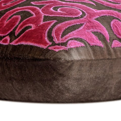 Fuchsia Kingdom - Pink Velvet Throw Pillow Cover