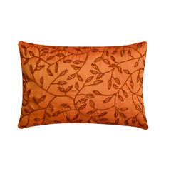 Juicy - Art Silk Orange Decorative Decorative Lumbar Cushion Cover
