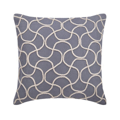 Jute Entangled - Gray Suede Decorative Euro Sham