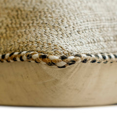 Jute Weave - Beige Jute Throw Cushion Cover