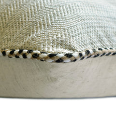 Jutish Grey - Grey Jute Throw Cushion Cover