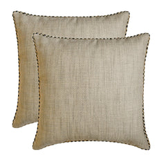 Jutish Grey - Grey Jute Throw cushion Cover