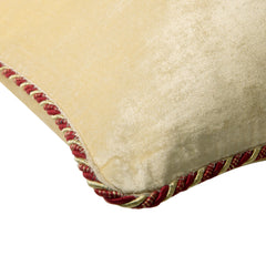 Pearl Ivory Velvet - Ivory Velvet Decorative Euro Sham