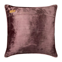 Plum Rose Bush - Plum Burnout Velvet Throw Pillow Cover
