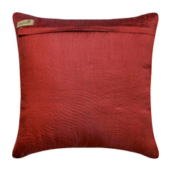 Red Love - Red Art Silk Decorative Euro Sham