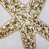 Starfish Party - Ivory Linen Throw Cushion Cover