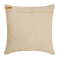 Tender Waves - Natural Beige Cotton Linen Decorative Euro Sham