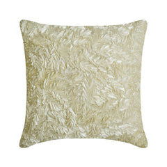 Thats Satin Ribbon - Ivory Art Silk Decorative Euro Sham