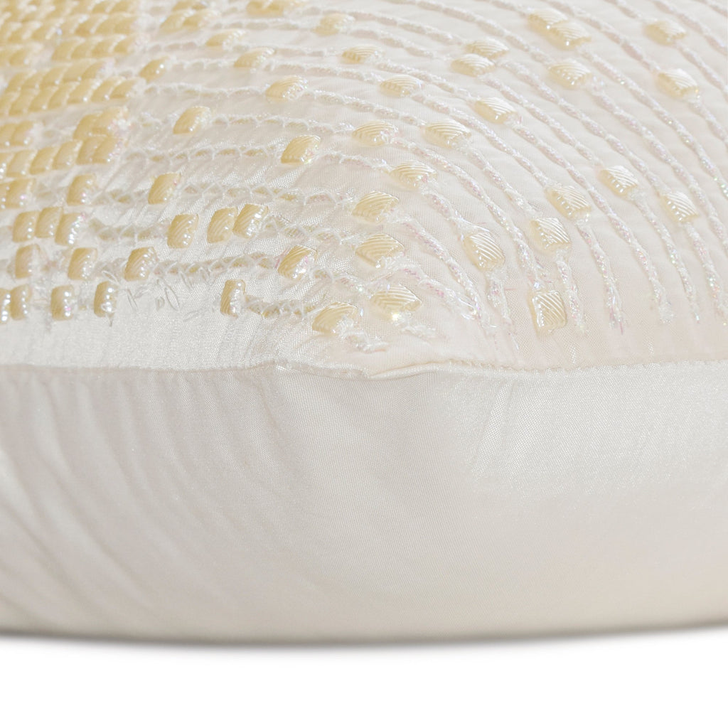Tits And Bits - Ivory Art Silk Decorative Euro Sham