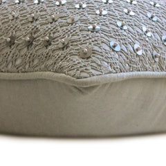Vanilla Face - Silver Silk Throw Cushion Cover