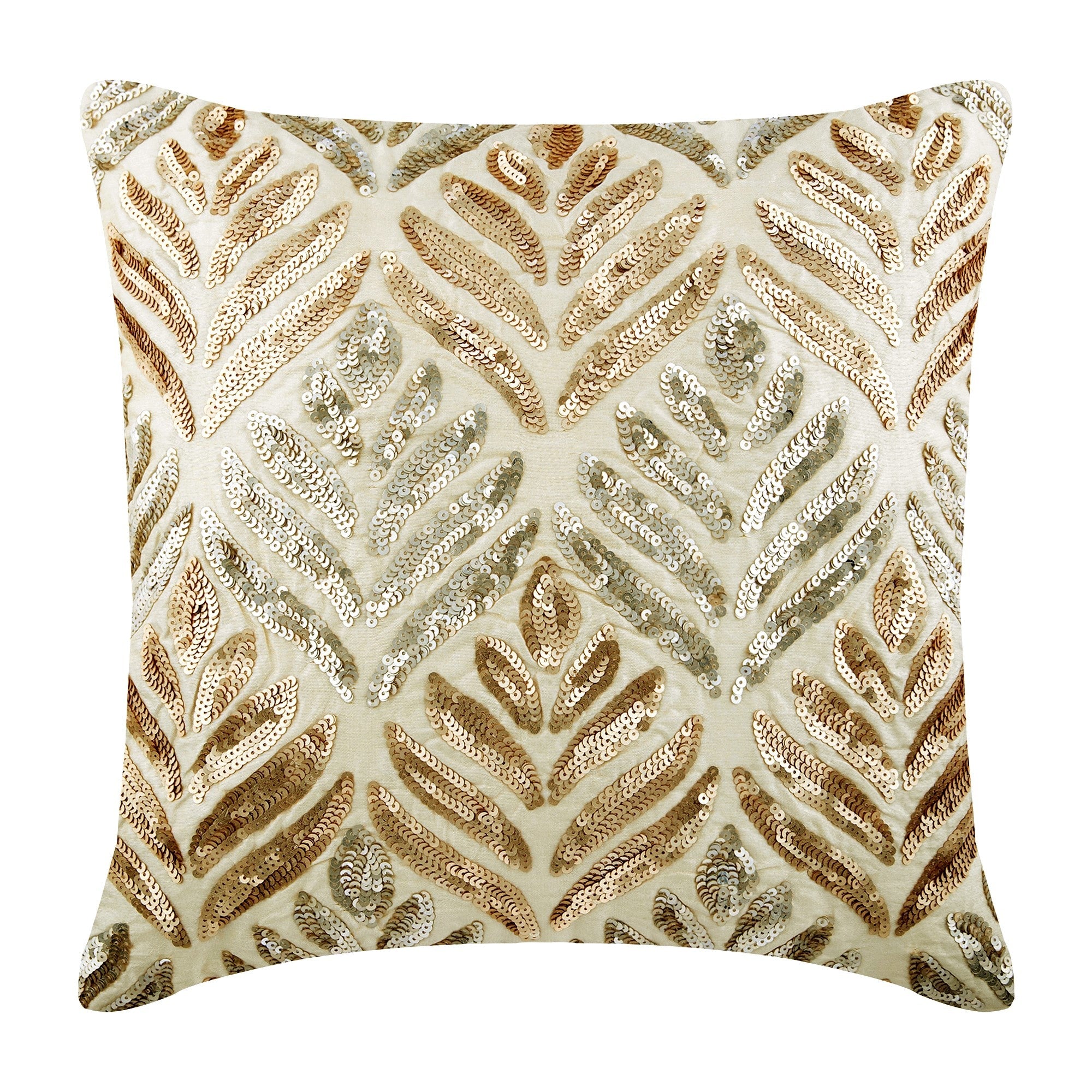 Ageing Copper Foil Pillow Cover