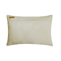Amour - Art Silk Ivory Decorative Lumbar Cushion Cover