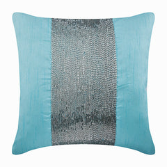 Brown Center - Brown Silk Lumbar Pillow Cover