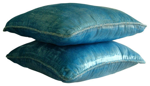 Aqua Shimmer Decorative Euro Sham