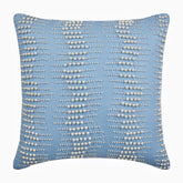 Arctica - Light Blue Cotton Linen Decorative Euro Sham