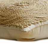 Back To Earth - Natural Beige Cotton Linen Decorative Euro Sham
