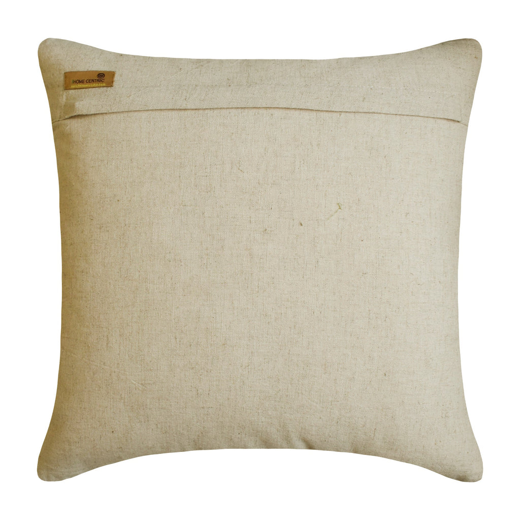 Back To Earth - Natural Beige Cotton Linen Decorative Euro Sham