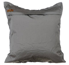Between Spaces - Gray Taffeta Throw Pillow Cover