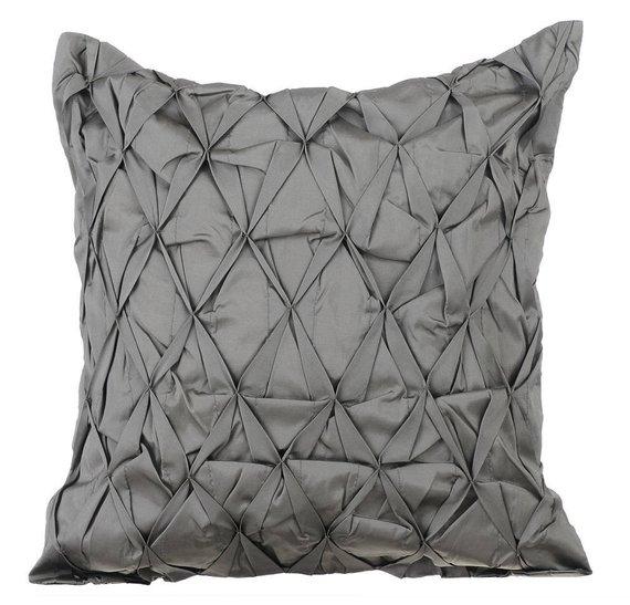 That Wood Be Lovely - Brown Taffeta Throw Pillow Cover