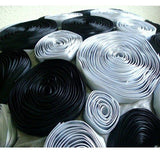 Black Rose - Black & Silver Art Silk Decorative Euro Sham