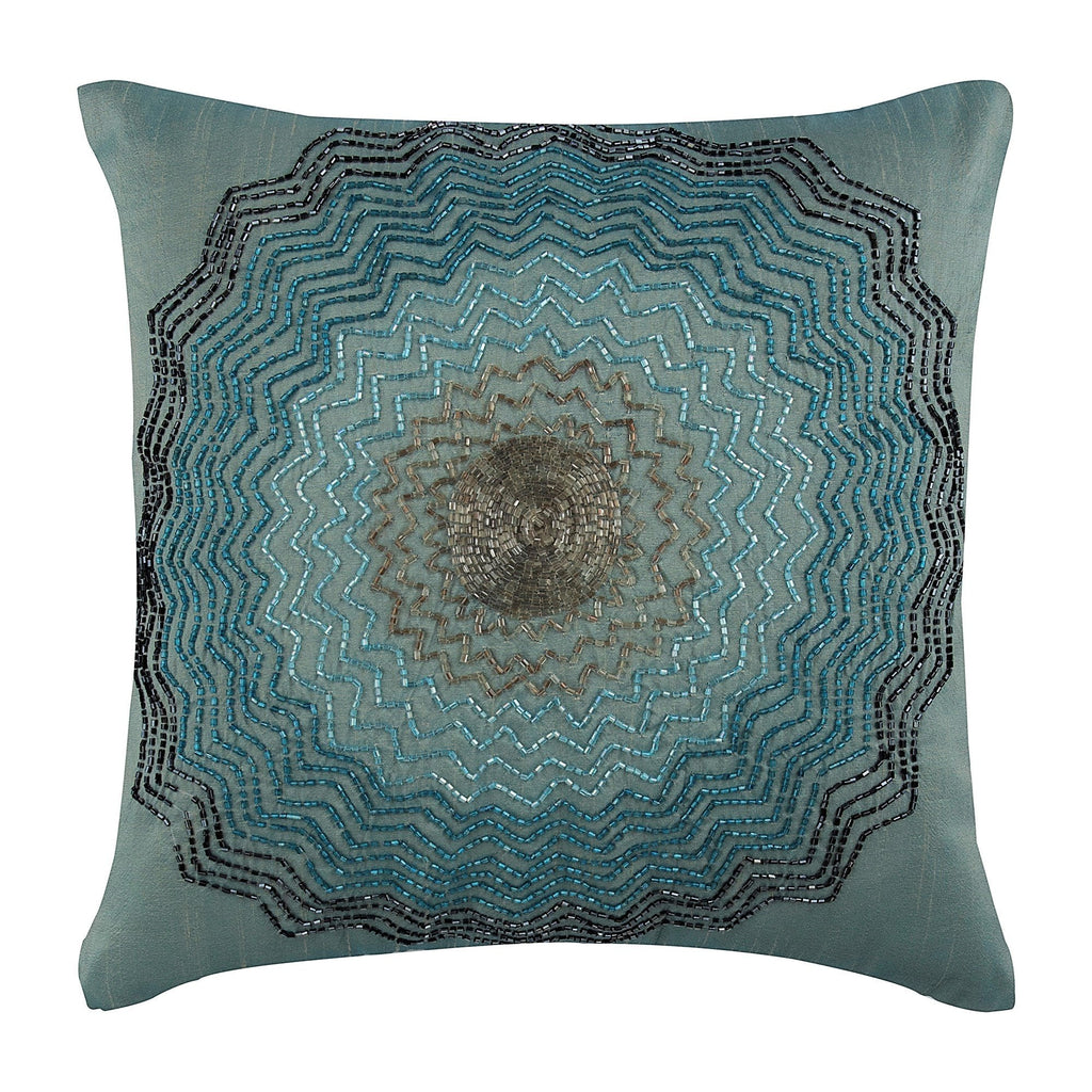 Blue Blast Silk Euro Sham Cover