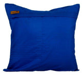 Blue Ripples - Blue Taffeta Decorative Euro Sham