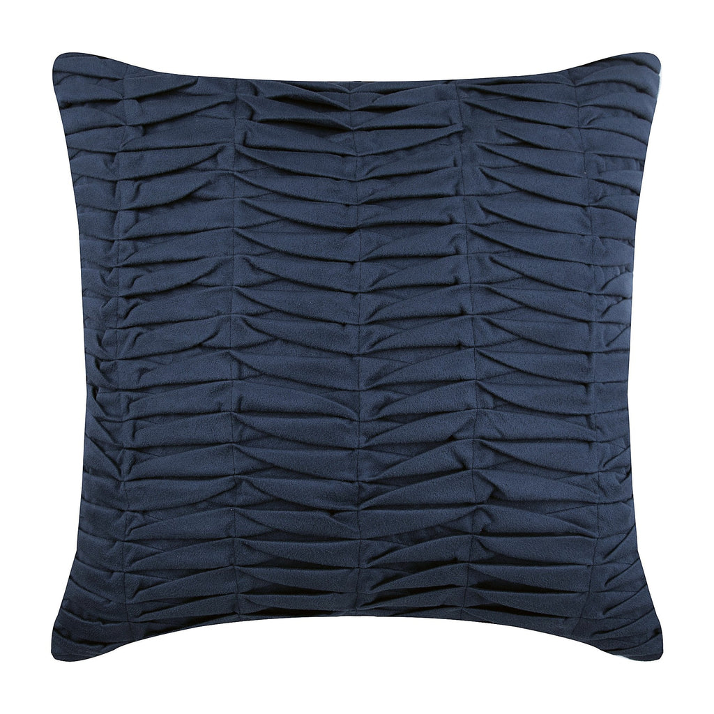 Brown Wind Folds - Brown Faux Suede Throw Pillow Cover