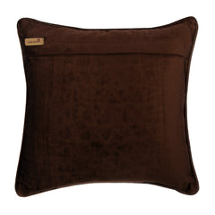Brown Knots - Brown Velvet Throw Pillow Cover