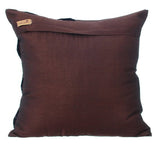 Brown N Half - Brown Art Silk Throw Pillow Cover