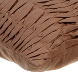 Brown Wind Folds - Brown Faux Suede Throw Pillow Cover