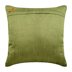 Butterfly Envy - Green Art Silk Throw Cushion Cover
