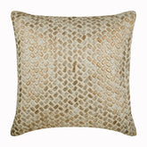 Cafe Latte - Beige Art Silk Decorative Euro Sham